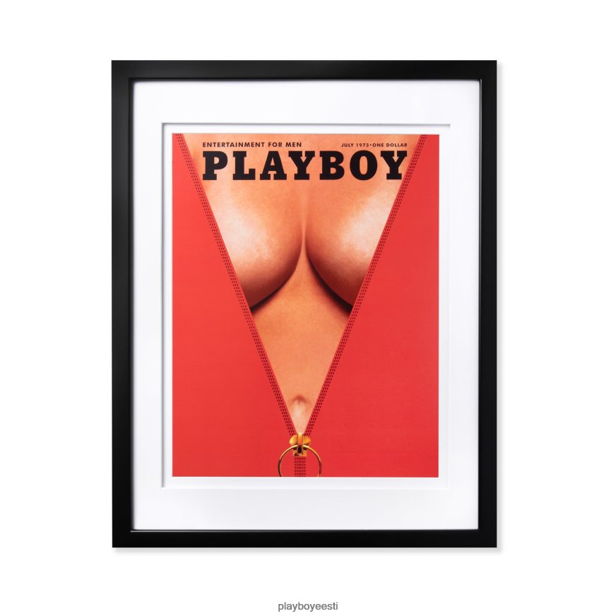 Playboy juuli 1973 kaanel raamitud trükk unisex tarvik valge raam XV4666909