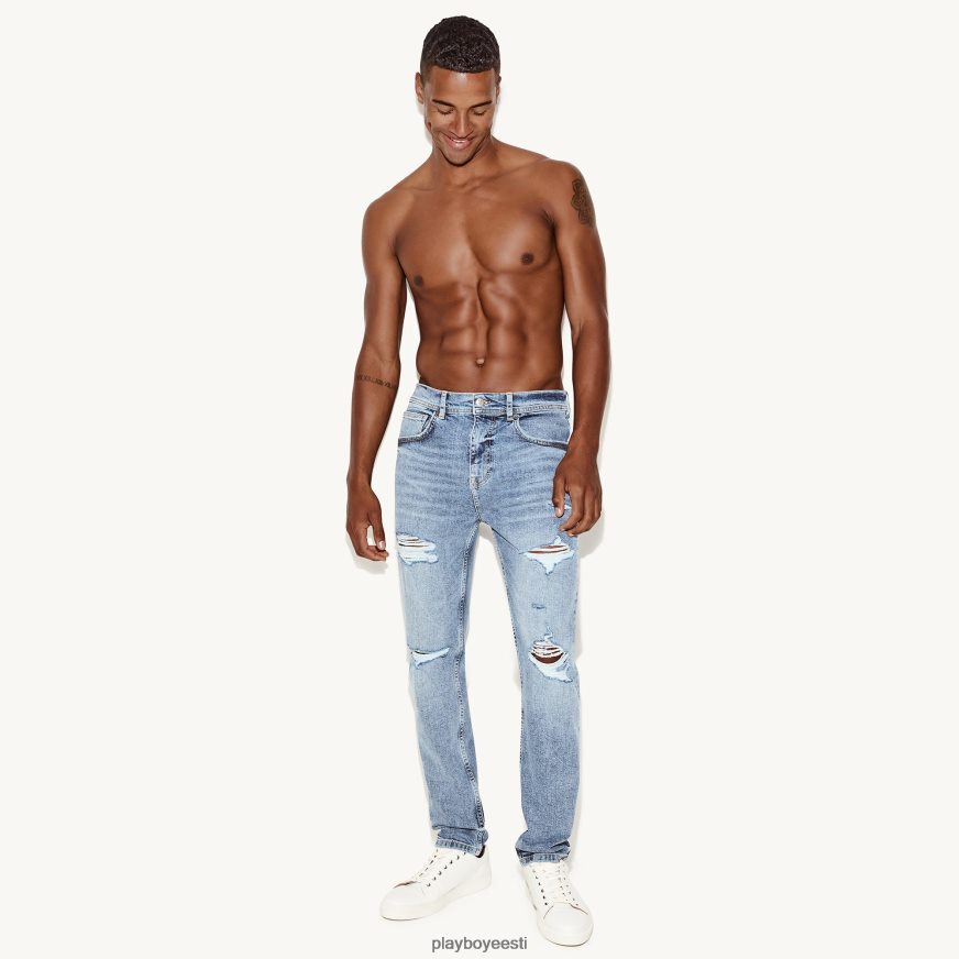 Playboy skinny jean light pesu hävitama mehed Riietus originaal XV4666545