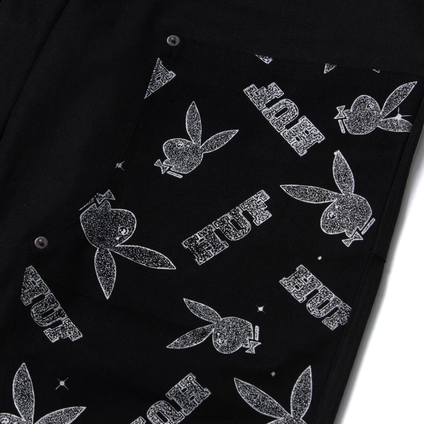 Playboy x HUF vvs jänesepea püks mehed Riietus originaal XV4666560