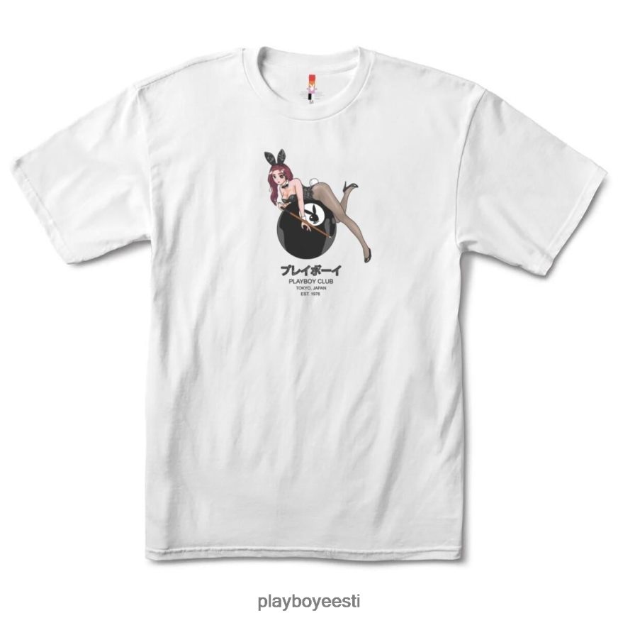 Playboy 8-palliline tokyo klubi T-särk mehed Riietus valge XV466640