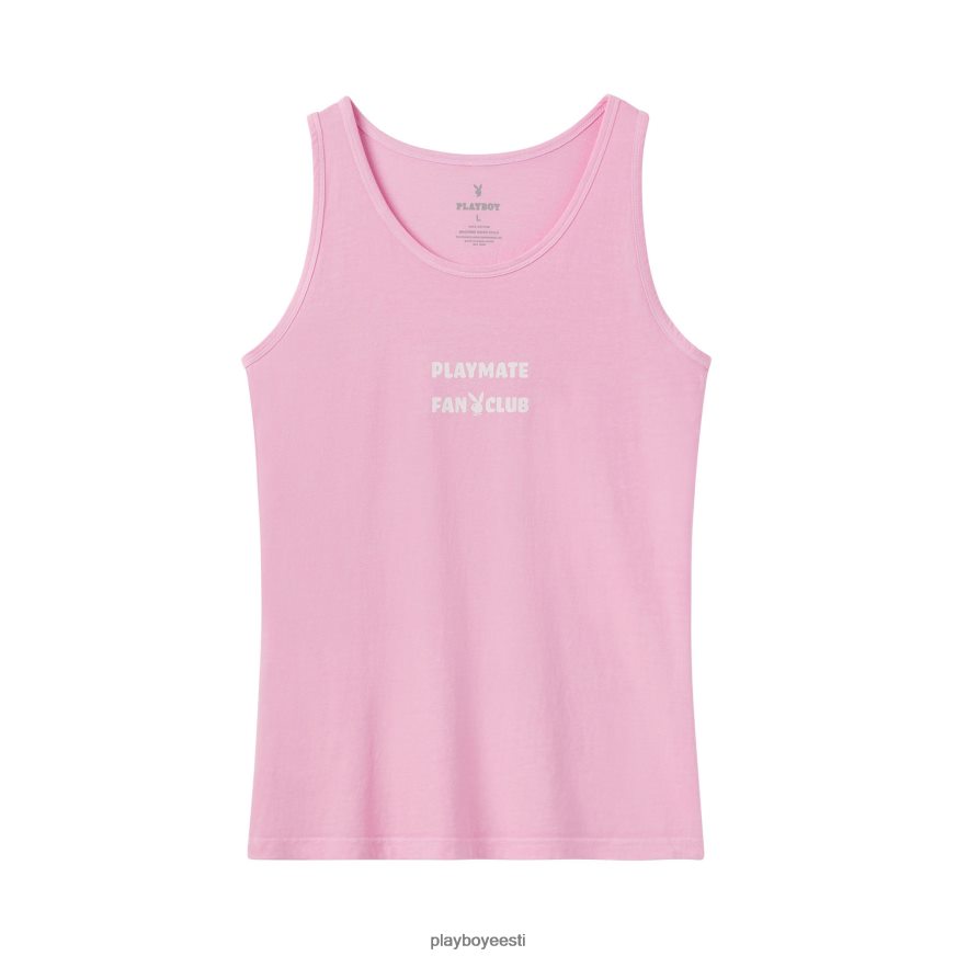 Playboy aasta mängukaaslane tankitrükk mehed Riietus roosa/valge XV4666112