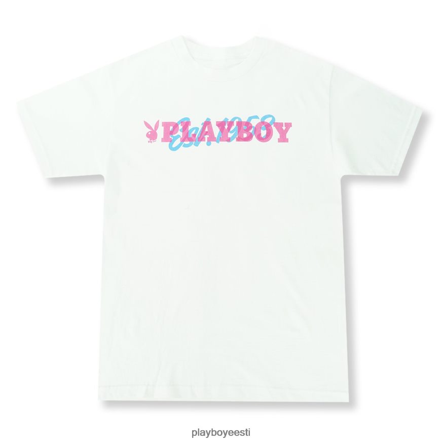 Playboy est 1953 tee mehed Riietus valge XV466630