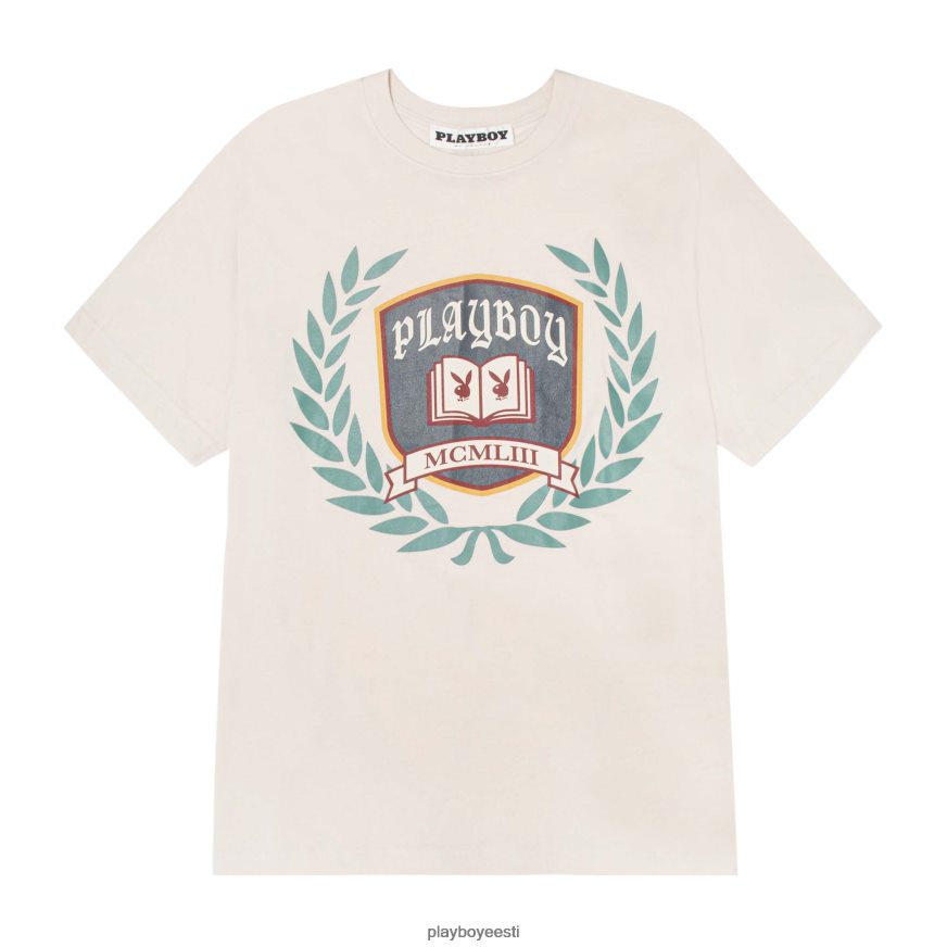 Playboy ivy League t-särk mehed Riietus valkjas XV4666297