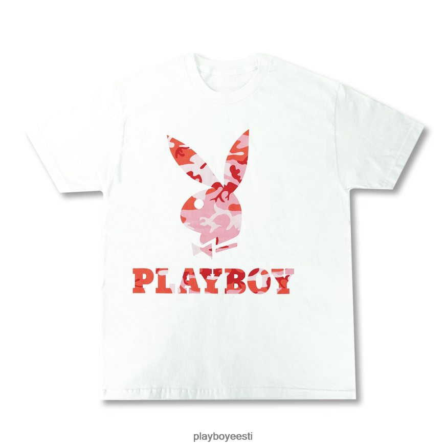 Playboy jänesepea camo tee mehed Riietus roosa XV4666136