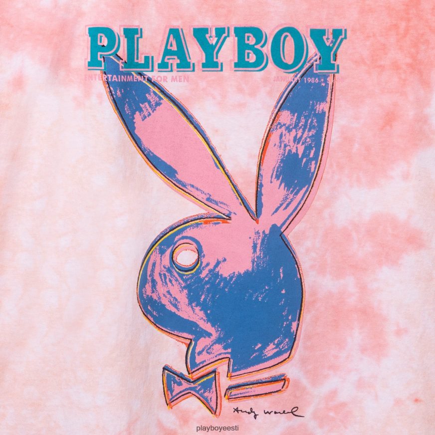Playboy jaanuar 1986 andy warhol kaanega lipsuvärvi t-särk mehed Riietus originaal XV4666280