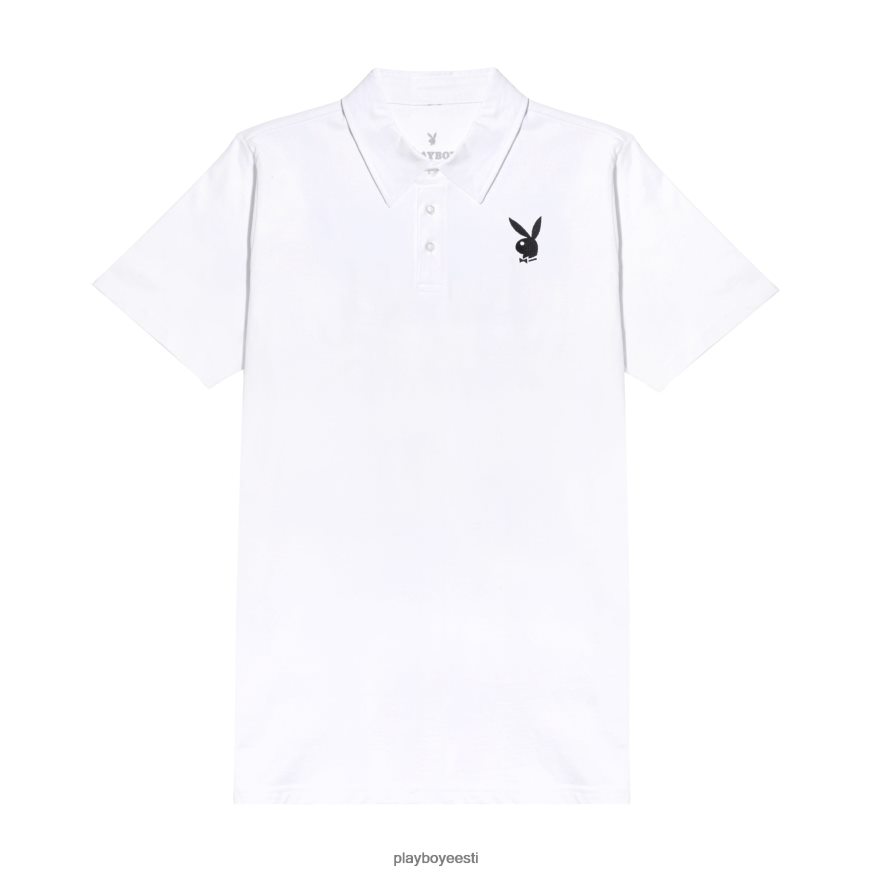 Playboy klassikaline küülikupeaga polosärk mehed Riietus valge XV4666249