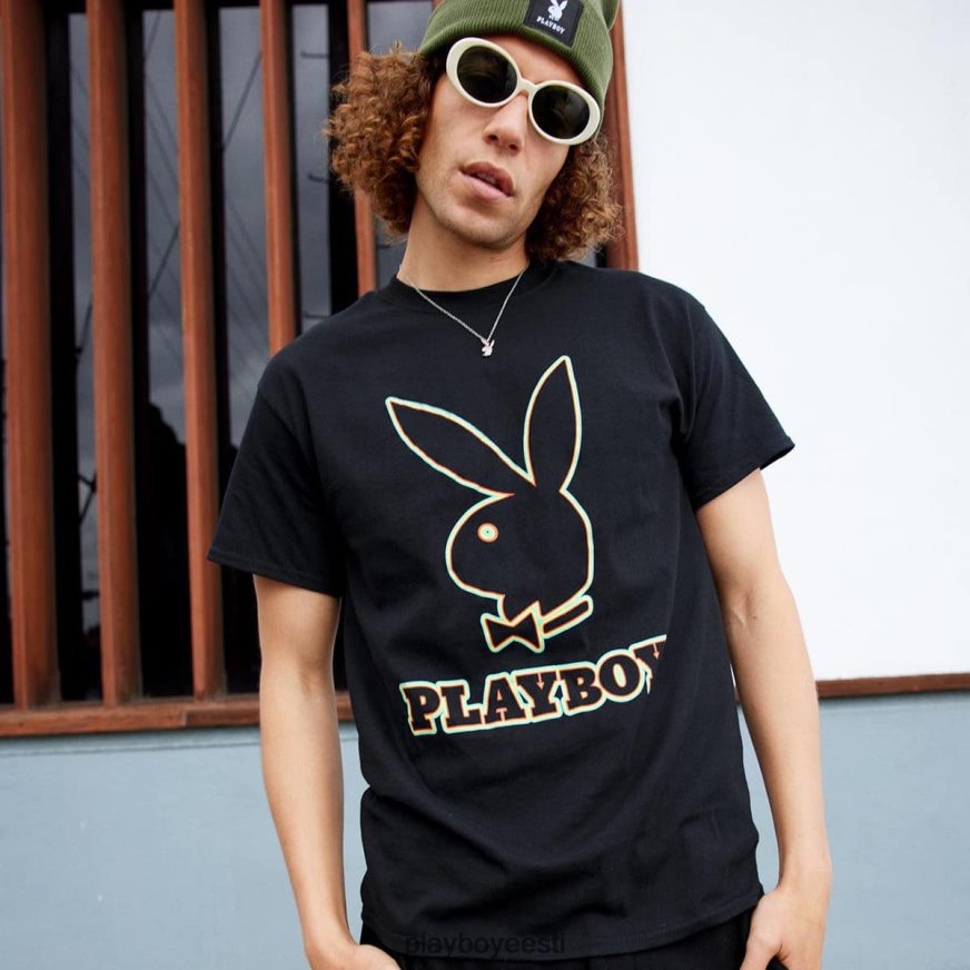 Playboy kontuurgraafiline tee mehed Riietus originaal XV4666259