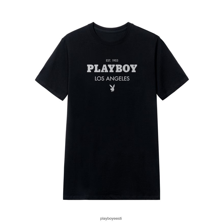 Playboy los angelesi t-särk mehed Riietus must XV466648