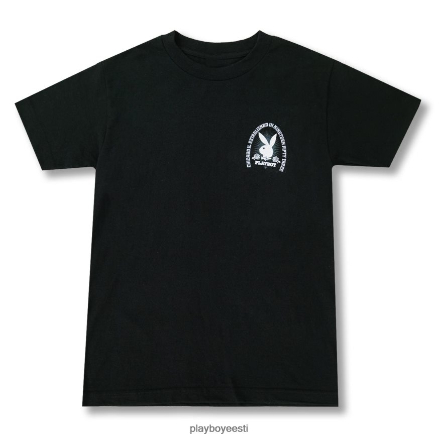 Playboy mängi rooside tee mehed Riietus must XV466626