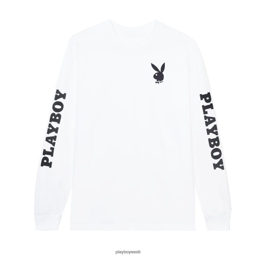 Playboy mastipea & küülikupea pikkade varrukatega mehed Riietus valge XV4666242