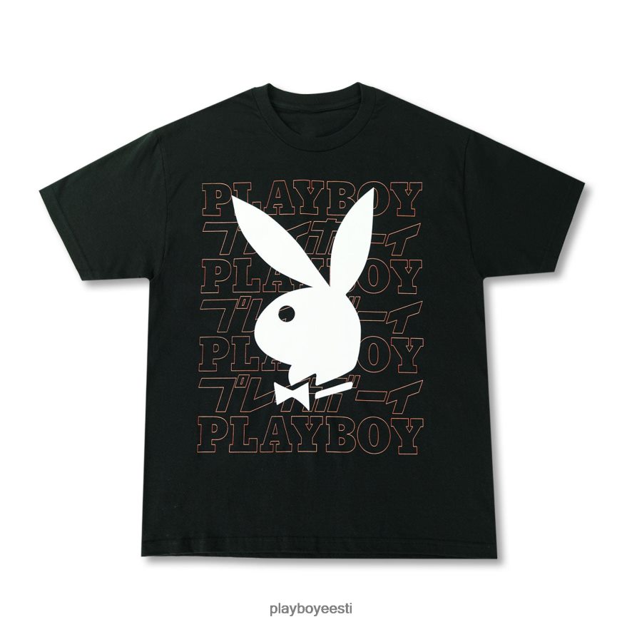 Playboy mastipea kanji tee mehed Riietus must XV4666135