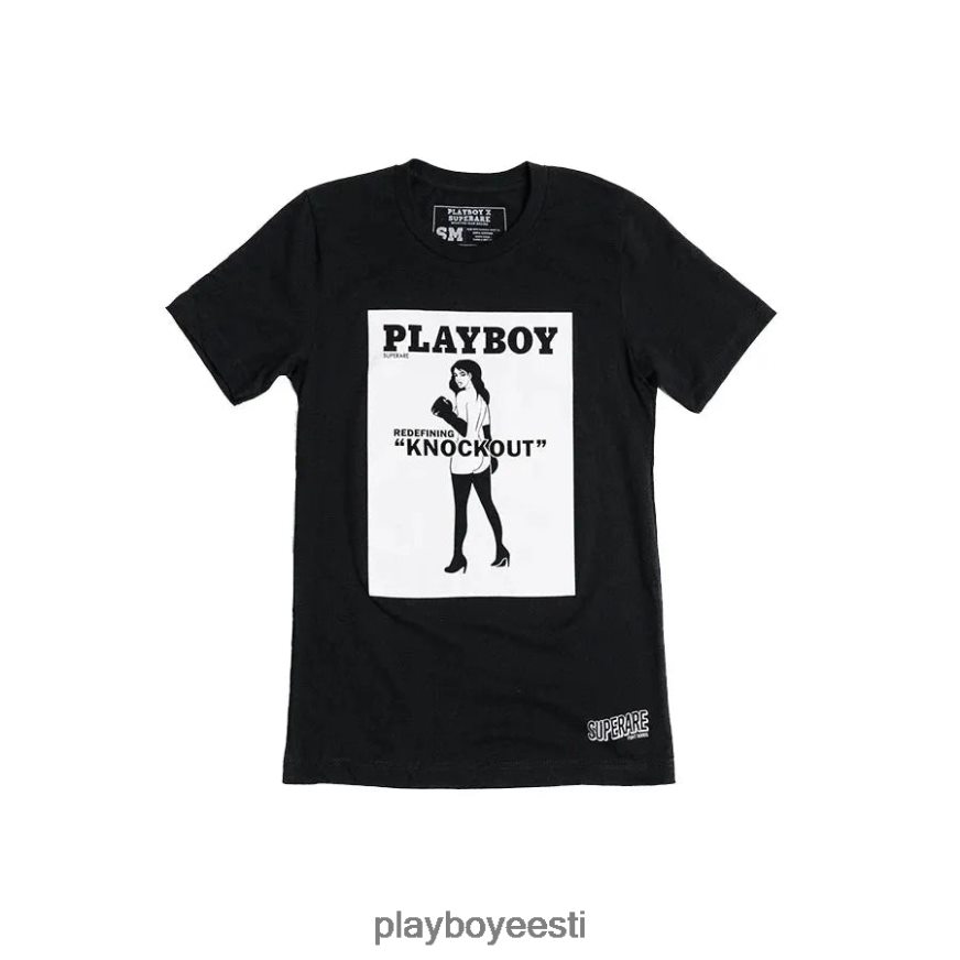 Playboy nokauti t-särk mehed Riietus must XV466616