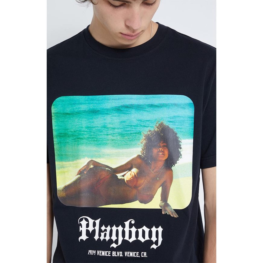 Playboy rannaäärne tee mehed Riietus must XV4666256