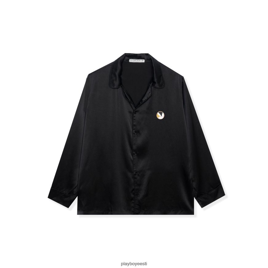 Playboy siidist nööbist allapoole kaelusega ülaosa mehed Riietus rooste XV4666269