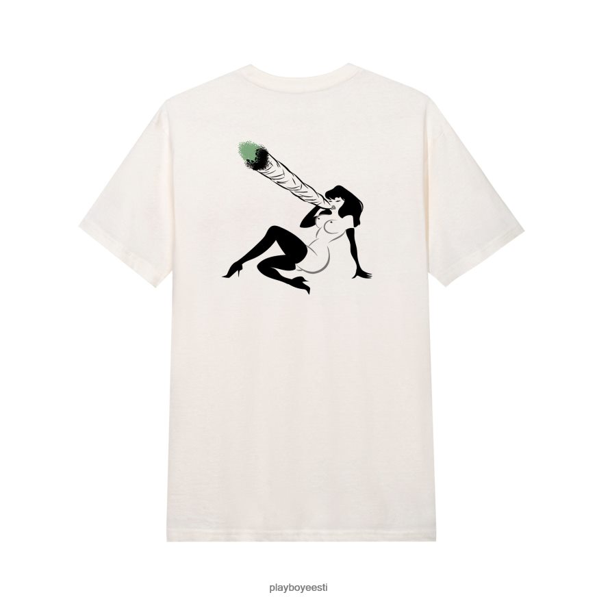Playboy sisse hingata naiselik T-särk mehed Riietus vintage valge XV466613