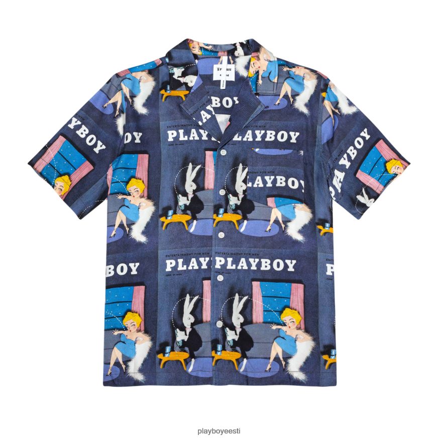 Playboy soullandi juuni 1954 leerisärk mehed Riietus sinine XV4666275