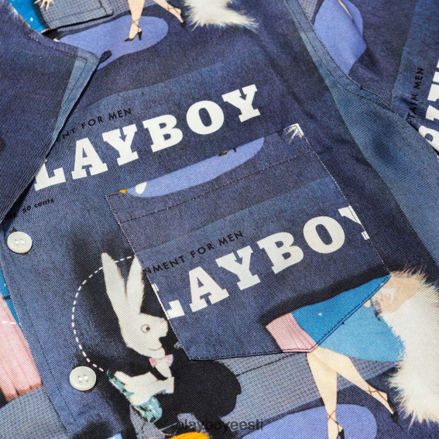 Playboy soullandi juuni 1954 leerisärk mehed Riietus sinine XV4666275