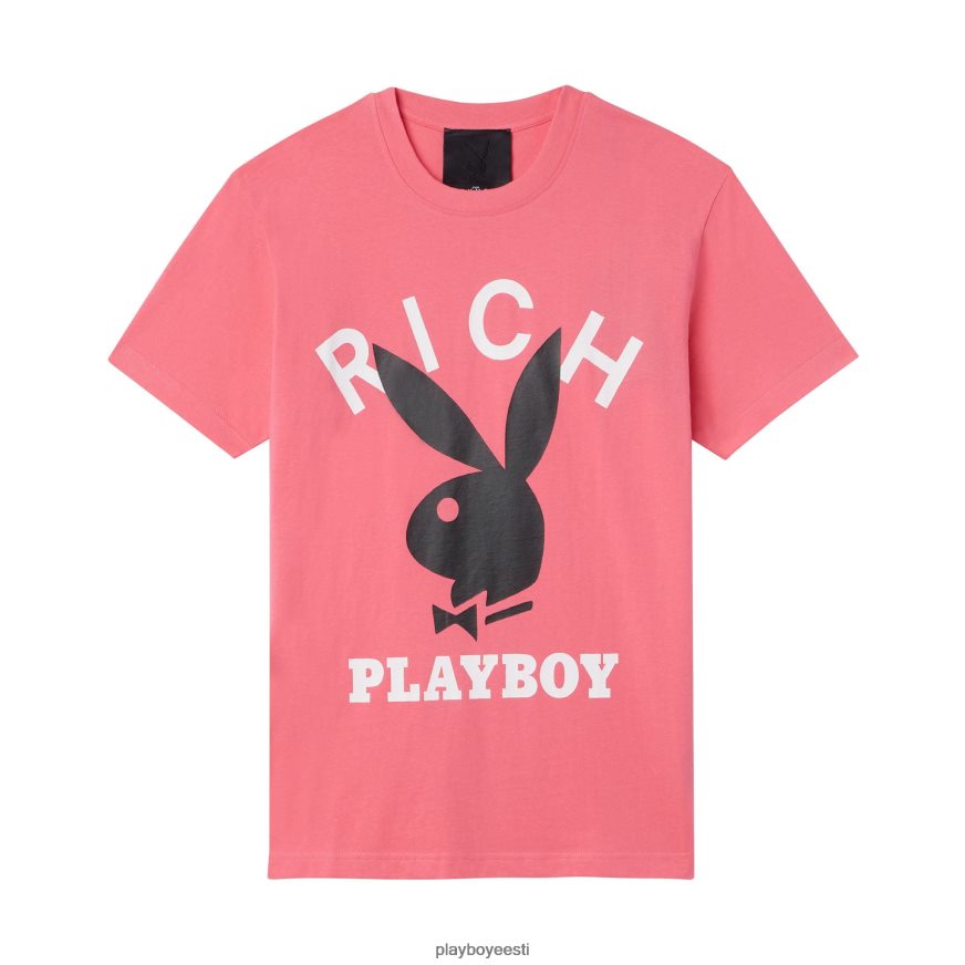 Playboy x John Richmond logoga t-särk mehed Riietus fuksia XV4666127