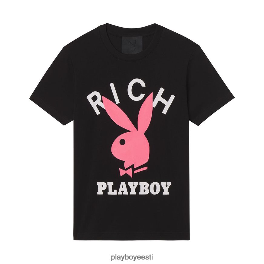 Playboy x John Richmond logoga t-särk mehed Riietus must XV4666129