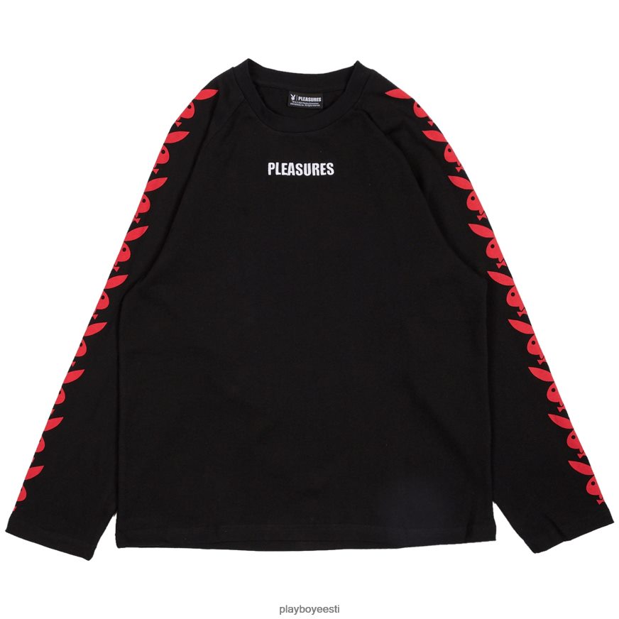 Playboy x Pleasures küülikupea raglaani pikad varrukad mehed Riietus must XV4666178