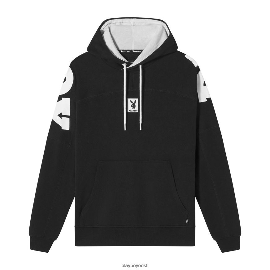 Playboy jänku seljas kapuuts mehed Riietus must XV4666473