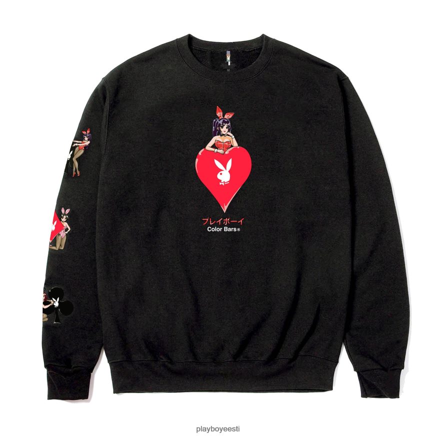 Playboy südameäss 3.0 crewneck mehed Riietus must XV4666353