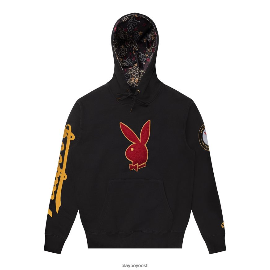 Playboy x Lids aasta jänese kapuuts mehed Riietus must XV4666512