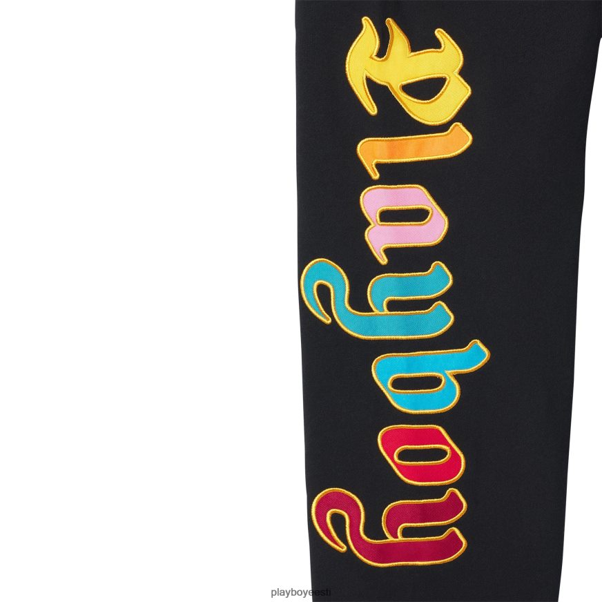 Playboy mugavused dressipüksid mehed Riietus must XV4666612