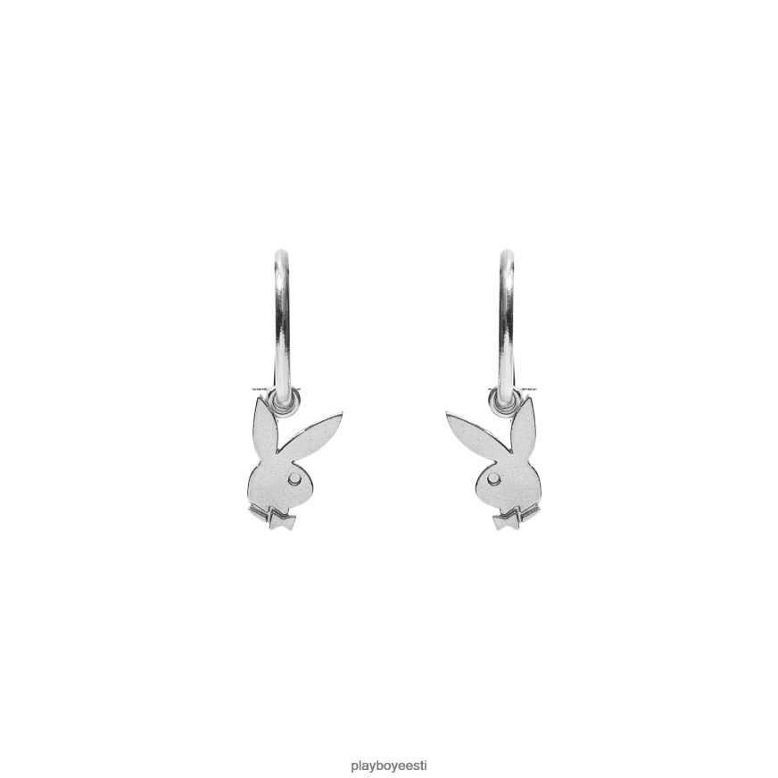 Playboy jänku huggie rõngad mehed tarvik hõbedane XV4666880