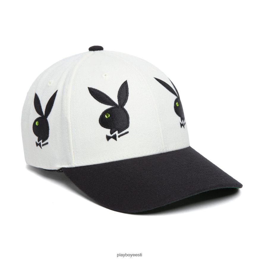 Playboy x HUF rhinestone 6 paneelist müts mehed tarvik valge XV4666789