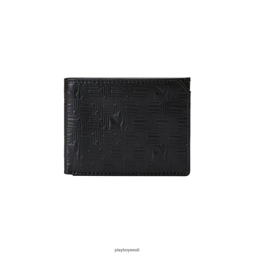 Playboy reljeefne õhuke volditav rahakott mehed tarvik must XV4666840