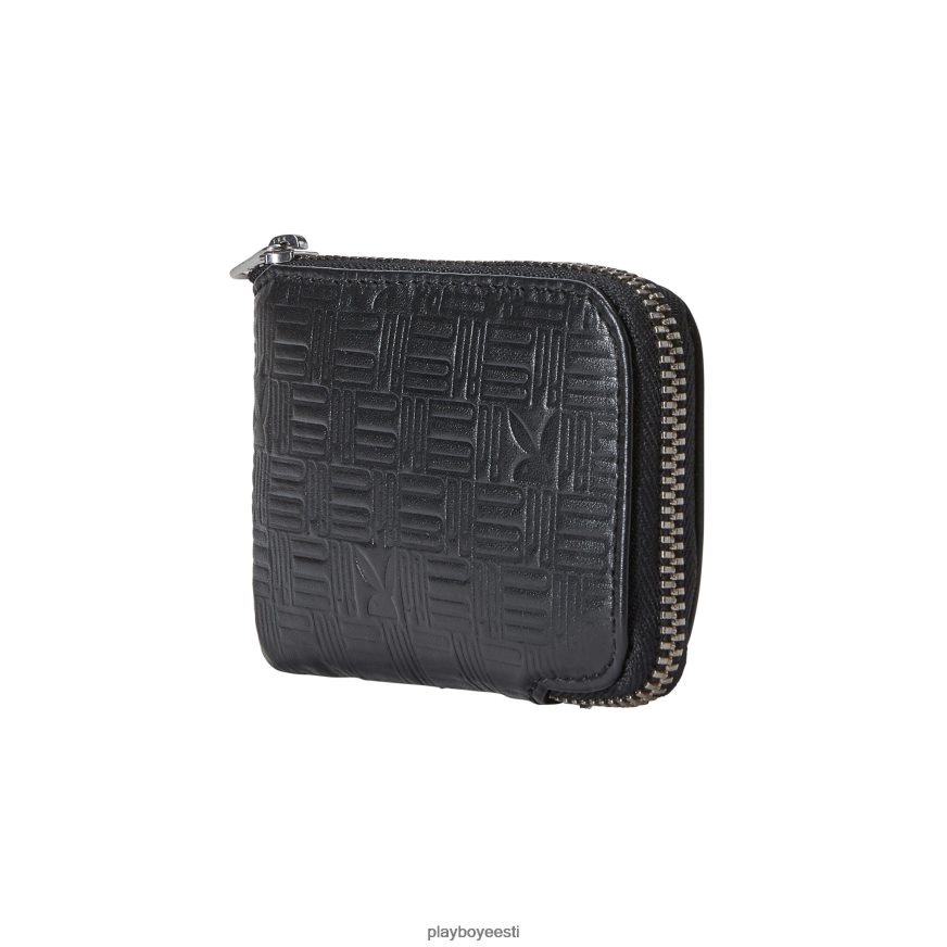 Playboy reljeefse lukuga rahakott mehed tarvik must XV4666862