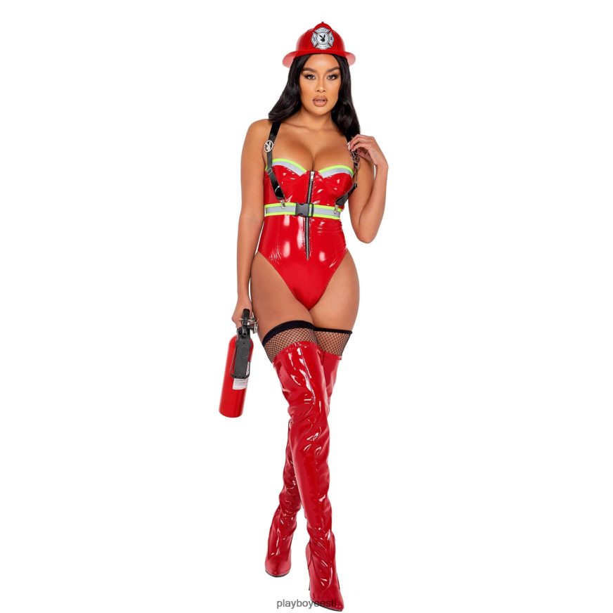 Playboy Smokin hot firegirl - 3tk komplekt naised Riietus punane XV46661354