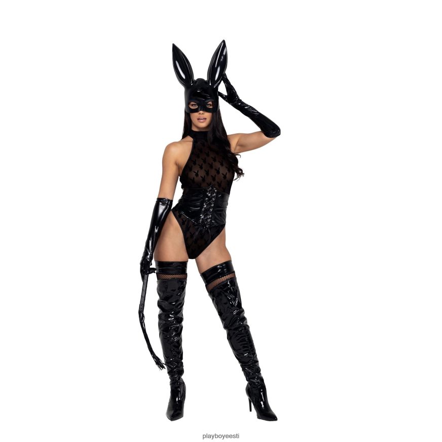 Playboy pärast tundide kostüüm - 3tk komplekt naised Riietus must XV46661357