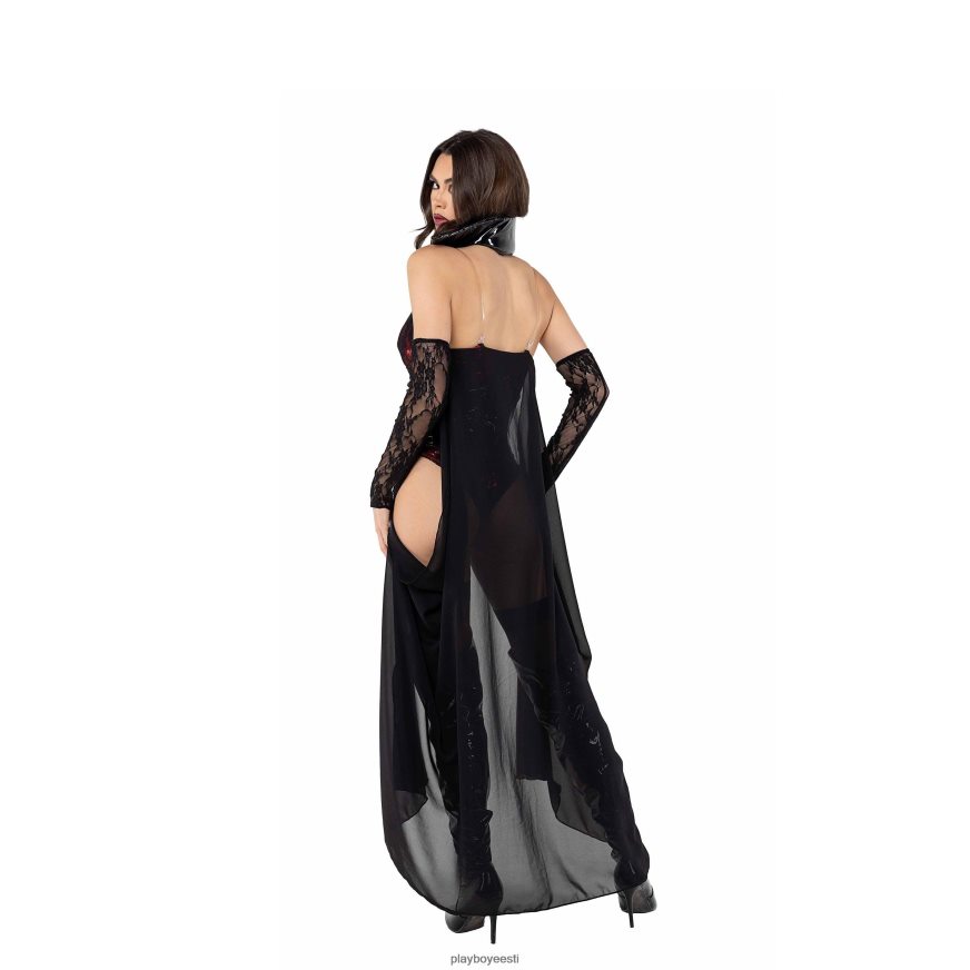 Playboy vampiir - 2tk komplekt naised Riietus must/punane XV46661365