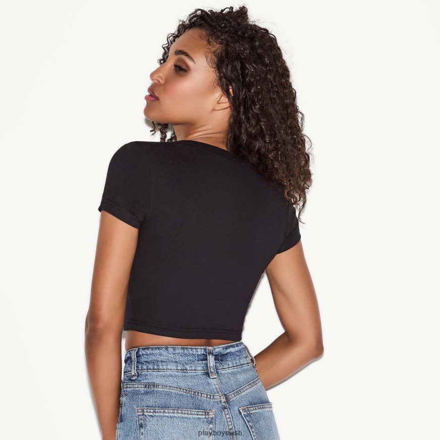 Playboy aprill 1991 kaanega beebi tee naised Riietus must XV4666931