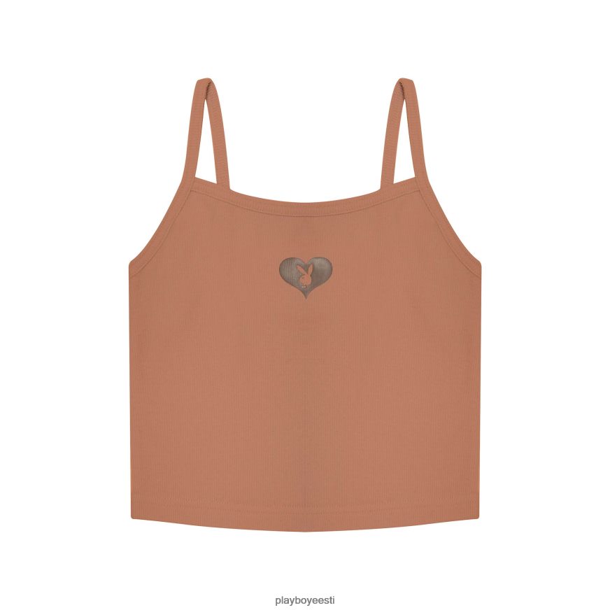 Playboy jänku südamega seotud cami top naised Riietus kopra karusnahk XV46661040