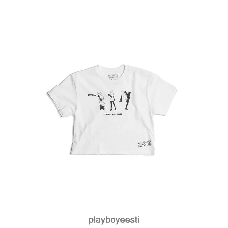 Playboy superare t-särk naised Riietus valge XV4666939
