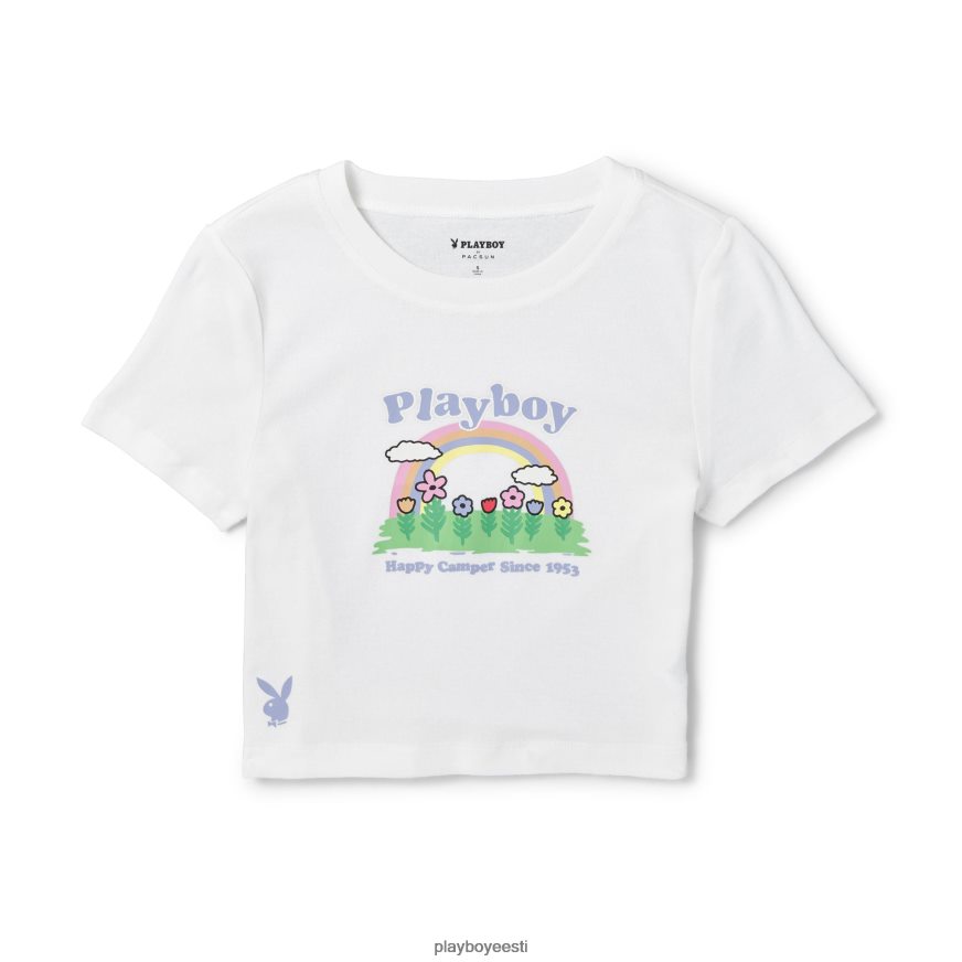 Playboy vikerkaare beebi T-särk naised Riietus täht valge XV46661021