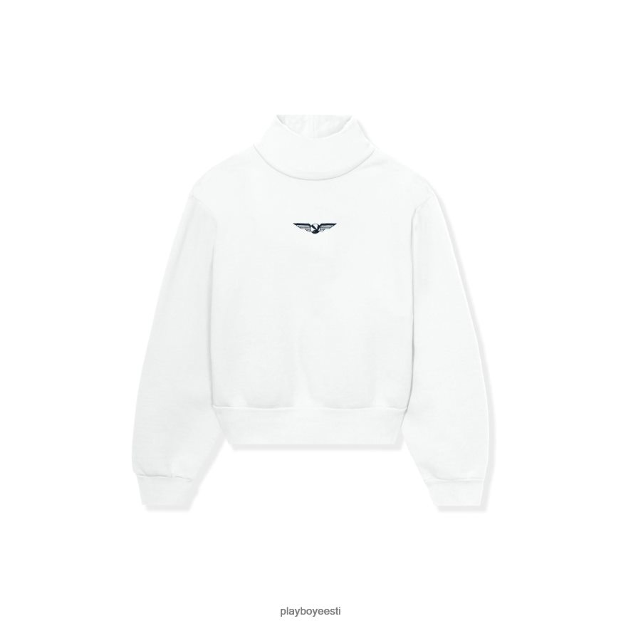 Playboy aviation wings kõrge kaelusega kärbitud dressipluus naised Riietus luu XV46661162