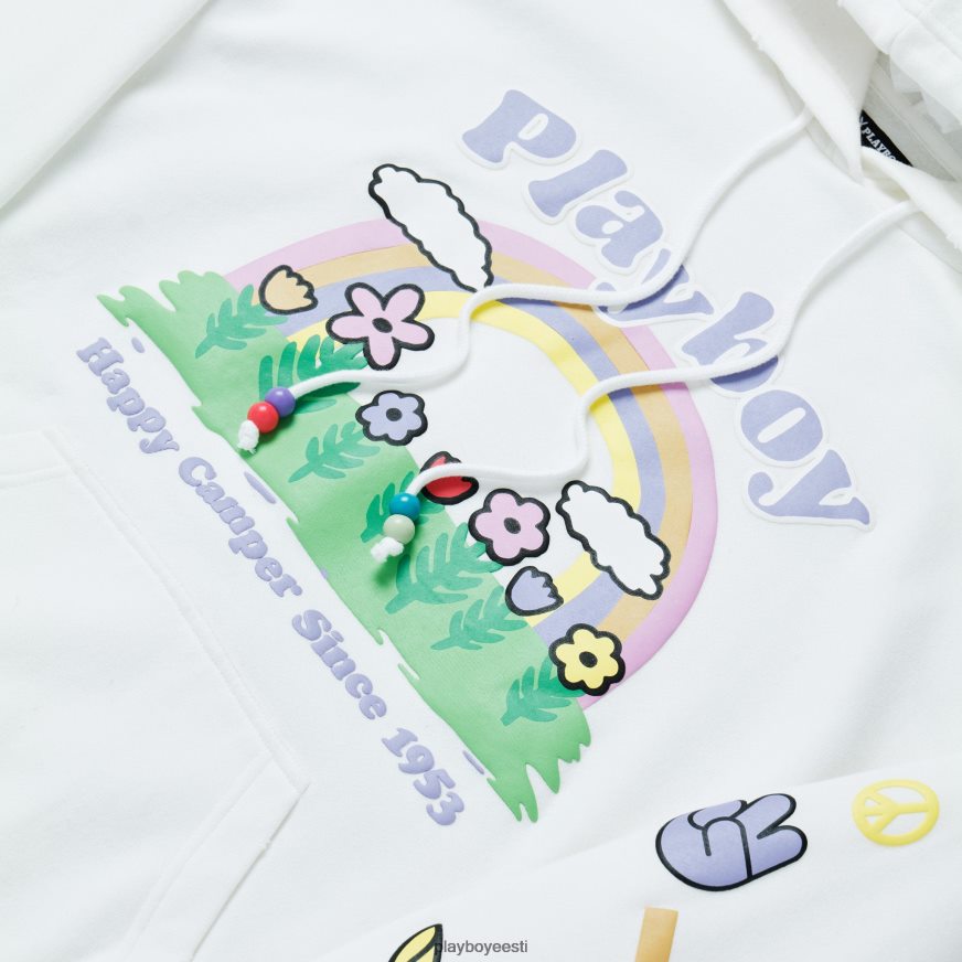 Playboy helmestega vikerkaarega kapuuts naised Riietus täht valge XV46661113