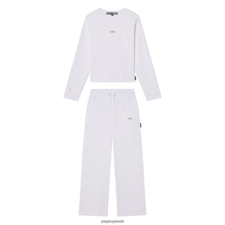 Playboy pikkade varrukatega salongikomplekt naised Riietus valge XV46661071