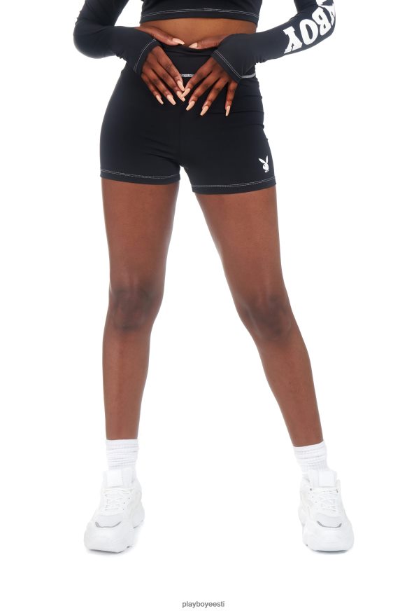 Playboy aktiivsed rusikas lühikesed püksid naised Riietus must XV46661262