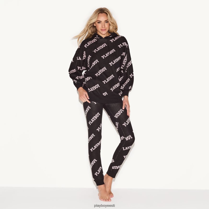 Playboy mastipea intarsia kootud säärised naised Riietus must XV46661221