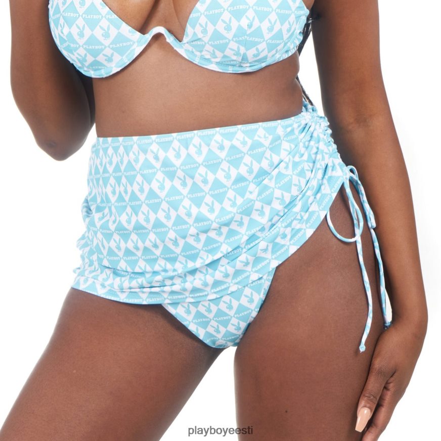 Playboy monogramm mini sarong naised Riietus helesinine XV46661276