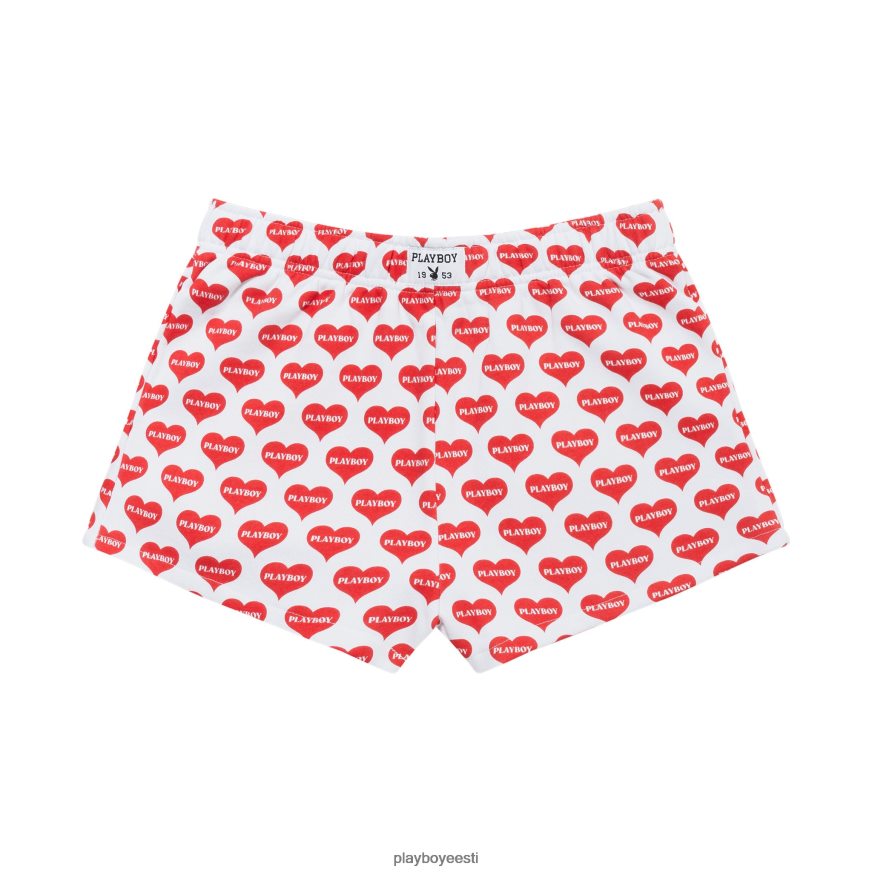Playboy südamega lounge bokserpüksid naised Riietus punane/valge XV46661264
