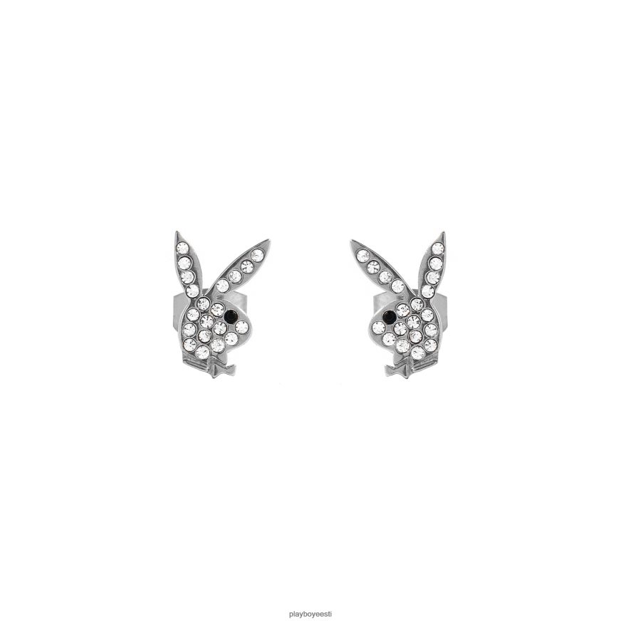 Playboy küülikupea sillutada kõrvarõngad naised tarvik hõbedane XV46661640